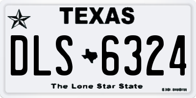 TX license plate DLS6324