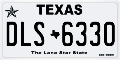 TX license plate DLS6330