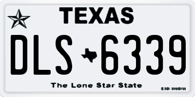 TX license plate DLS6339