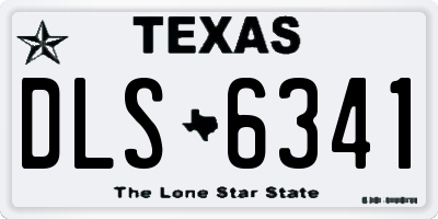 TX license plate DLS6341