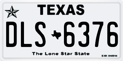 TX license plate DLS6376