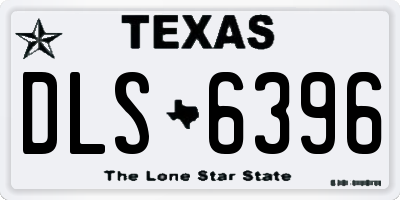 TX license plate DLS6396