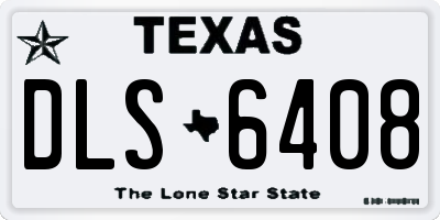 TX license plate DLS6408