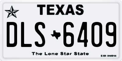 TX license plate DLS6409