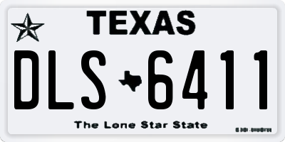 TX license plate DLS6411