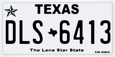 TX license plate DLS6413