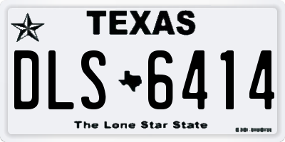 TX license plate DLS6414