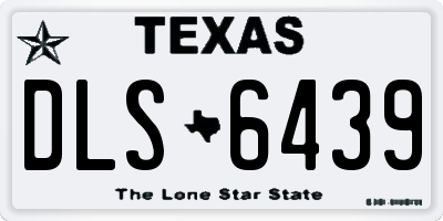 TX license plate DLS6439