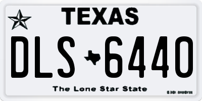 TX license plate DLS6440
