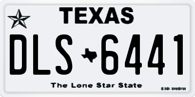 TX license plate DLS6441