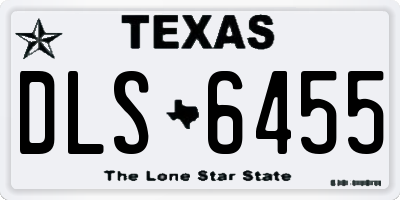 TX license plate DLS6455