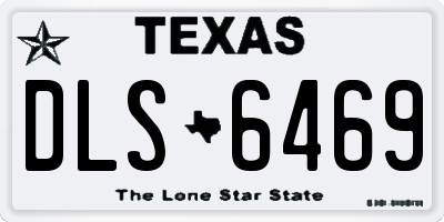 TX license plate DLS6469
