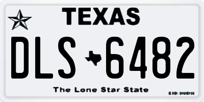 TX license plate DLS6482