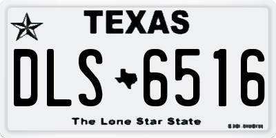 TX license plate DLS6516