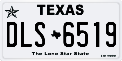TX license plate DLS6519