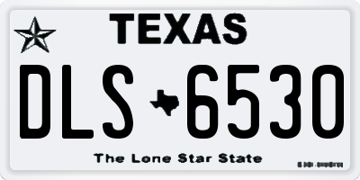 TX license plate DLS6530