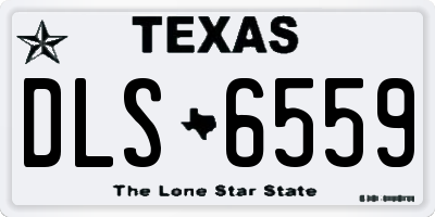TX license plate DLS6559