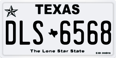 TX license plate DLS6568
