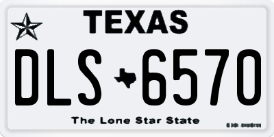 TX license plate DLS6570