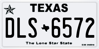 TX license plate DLS6572