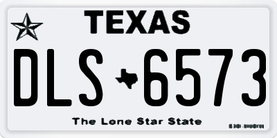 TX license plate DLS6573