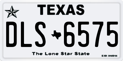 TX license plate DLS6575