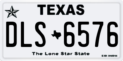 TX license plate DLS6576