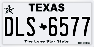 TX license plate DLS6577