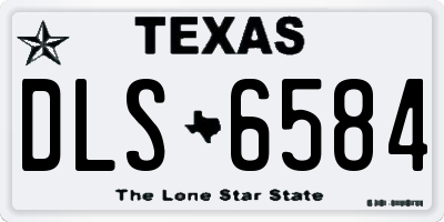TX license plate DLS6584