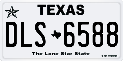 TX license plate DLS6588