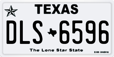 TX license plate DLS6596