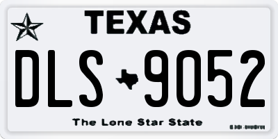 TX license plate DLS9052