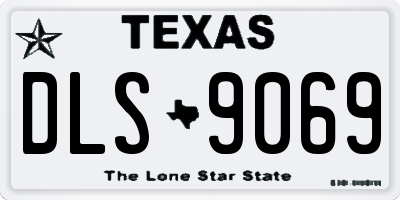 TX license plate DLS9069