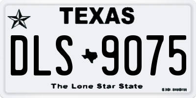 TX license plate DLS9075