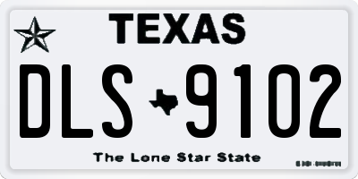 TX license plate DLS9102