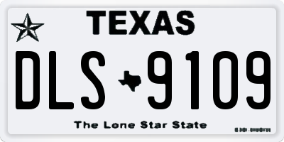 TX license plate DLS9109