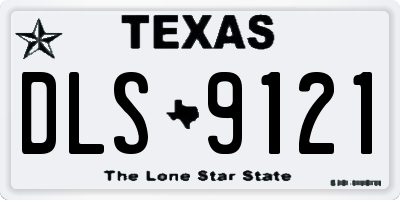 TX license plate DLS9121