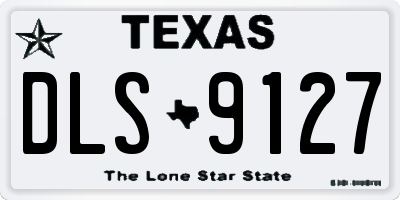 TX license plate DLS9127