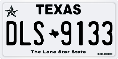 TX license plate DLS9133