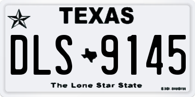 TX license plate DLS9145