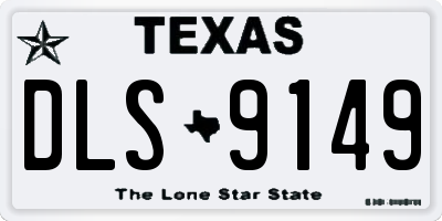 TX license plate DLS9149