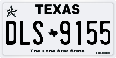 TX license plate DLS9155