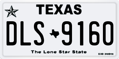 TX license plate DLS9160