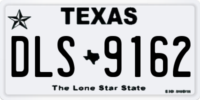 TX license plate DLS9162