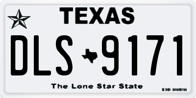 TX license plate DLS9171