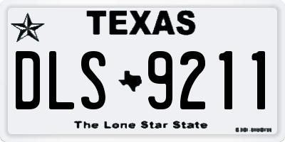 TX license plate DLS9211