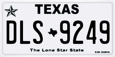 TX license plate DLS9249