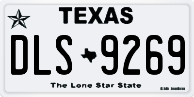 TX license plate DLS9269