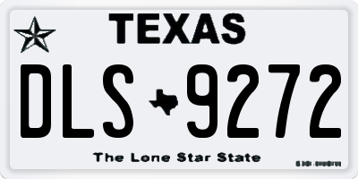 TX license plate DLS9272