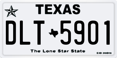 TX license plate DLT5901